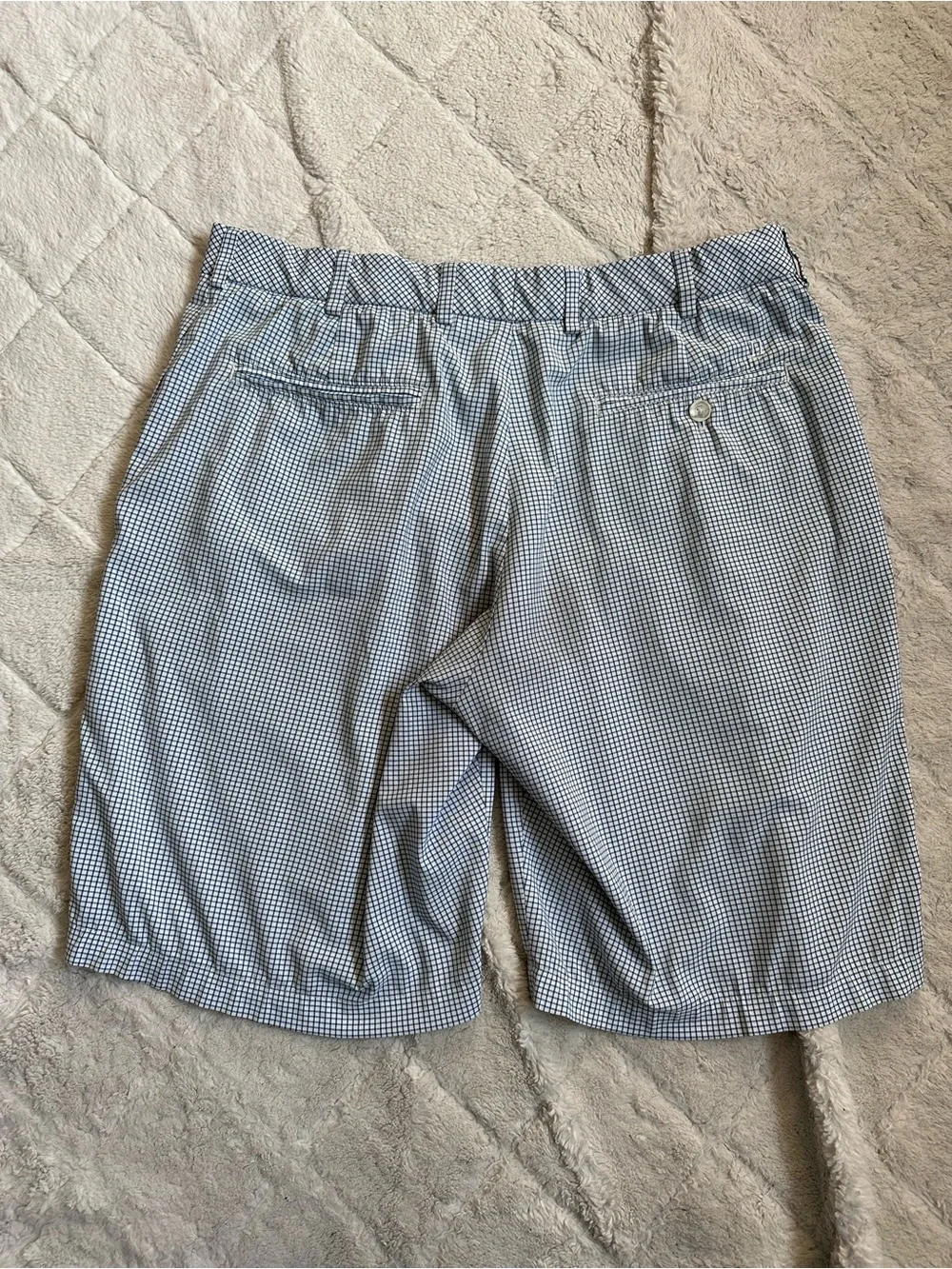 Walter Hagen | Blue and White Checkered Shorts | Size 34